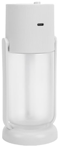 OEBUAFI Mini Humidificador Humidificador de Aire de Escritorio Silencioso Multifuncional con Luz Ambiental para Oficina 177g (WHITE)