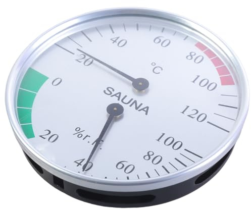 Accurate Display Thermometers Hygrometer Room Sauna Room Wall Mounted Temperature Humidity Measurement Meter Gauge Double Display Temperature Gauge