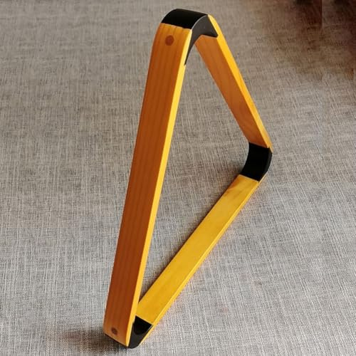 Moliuoly Solides Holz Billard Dreieck Rack für 57,2 mm (2-1/4 Zoll) Pool Kugeln – Stabiler Kunststoff-Einsatz für Amerikanisches Billard, Robuster Halter für Spielzimmer und Billardtisch, Klassi