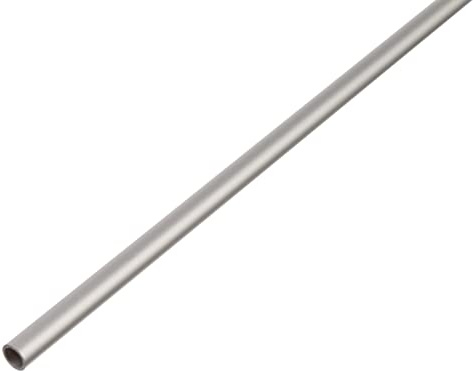 Alberts 474454 Rundrohr | Aluminium, silberfarbig eloxiert | 2000 x 15 x 1 mm