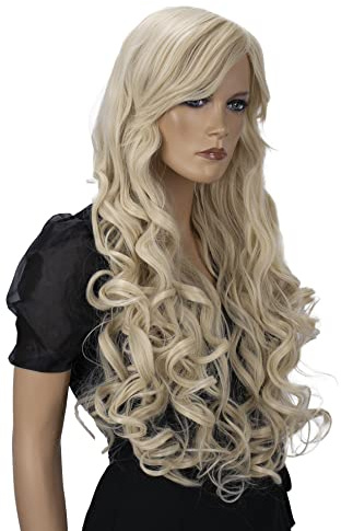 CAISHA 80cm Perücke Fasching Halloween Cosplay Party Wig Blond CP15