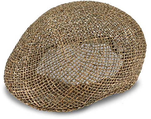 fiebig Strohkappe für Damen & Herren | Sommermütze aus 100% Stroh | Schirmmütze mit Innenband Made in Italy | Schiebermütze für Frühjahr & Sommer in vielen Größen