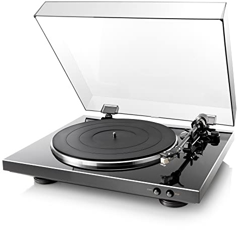 Denon DP-300F Fully Automatic Analog Turntable & Vinyl Record Player with Built-in Phono Equalizer | Turntables for Vinyl Records | Unique Tonearm Design | Hologram Vibration Analysis | Slim Design
