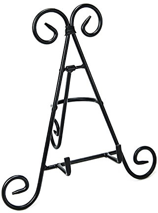 Super Z Outlet Tall Black Iron Curve Design Adjustable Display Stand for Photo Picture Albums, Home Decoration, Fine China Plates, Arts & Crafts Showcase (12)