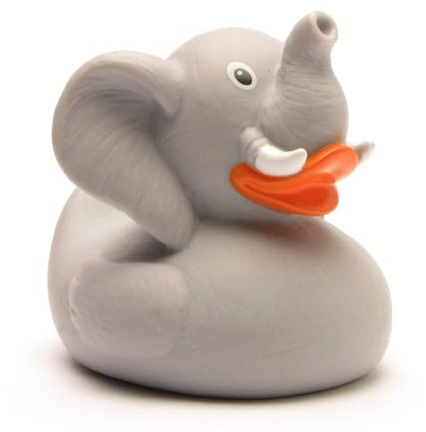 Duckshop I Badeente Elefant I Quietscheente I L: 8,5 cm I Quietscheentchen I Geschenk für Tierliebhaber I Präsent Sammler