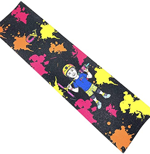 Gagaciso Griptape Claudius Vertesi V2 + Fantic26 Sticker, Stunt-Scooter Griptape, 6 x 23 cm, Multicolored
