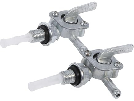 Keenso 2pcs Robinet à Essence Robinet Réservoir, Moto Commutateur de Réservoir de Carburant de Gaz Robinet de Valve