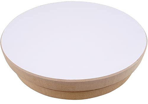 Töpferscheibe I Rund I 20cm Durchmesser, Höhe 5 cm MDF Drehscheibe Drehteller für Töpferei Ton zum Töpfern Kunst DIY Handwerk Basteln Tonfiguren Schalen
