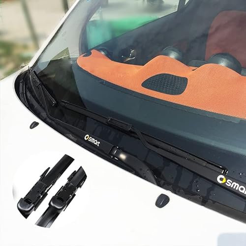 2 Teile/Satz Auto Einsatz Wischerblatt, FüR Smart 451 453 Fortwo Forfour Gummistreifen Weiches AußEnzubehöR