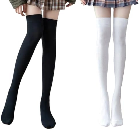 KEYRI 2 Pairs Knee Socks Knee-High Stockings