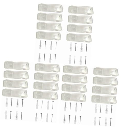 ABOOFAN 6 Sätze Sicherheitshaken für Vorhänge Vorhang klar P-Clip Halter Kinder Sicherheit sicherheitsleine für Kinder durchsichtige Vorhänge Fenstervorhänge Blindclip für Kinder Perlen