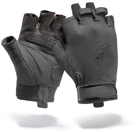 Adidas Gants d'entraînement Essentiels : Technologie Aeroready Absorbant l'humidité associée à Une Paume extrêmement Confortable et résistante en Daim synthétique