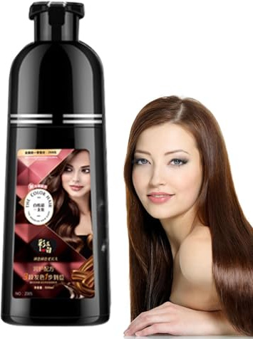 Shampoo tintura per capelli da donna, shampoo tintura per capelli | shampoo colorante naturale per capelli, 450 ml, pulizia profonda, soluzione per la cura dei capelli senza agente