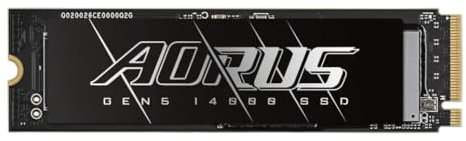 Gigabyte Aorus M.2 Solid State Drive Gen5 14000 (PCIe Gen 5.0 x4/NVMe 2.0)