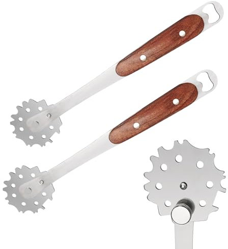 2 Pcs BBQ Grill Scraper,Stainless Steel Grill Tool for Men,Scraper for Cleaning BBQ Scraper Fits Any Grilling Grate and Kitchen Gadgets