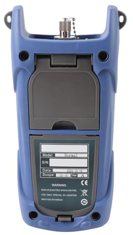 Fiber Optic Power Meter 800-1700nm -70~+6dB SC FC ST Connector Optical Test Equipment for Fiber Cable Testing with 3 Adapters