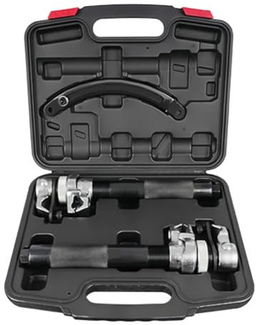 Okeeyseda Outil de Compresseur de Ressort Hélicoïdal Support Extensible Outil de Compresseur de Ressort de Jambe de Force Robuste Capacité pour Voiture Camion