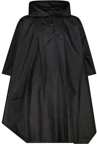 CMP Unisex Poncho FIX Hood Nero