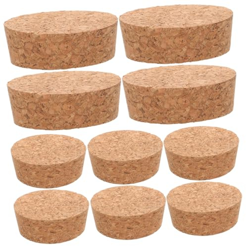Cabilock 20 Piezas Tapones de Corcho para Botellas de Vidrio Pack de Tapones Cónicos para Vino Taponadores para Bebidas Abiertas Accesorios de Bodega