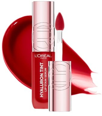 L’Oréal Paris, Tinta de Labios Multiusos, Hidratación Intensa y Color Natural, Enriquecida con Ácido Hialurónico, Hyaluron Tint, Color: Le Rouge Paris (420)