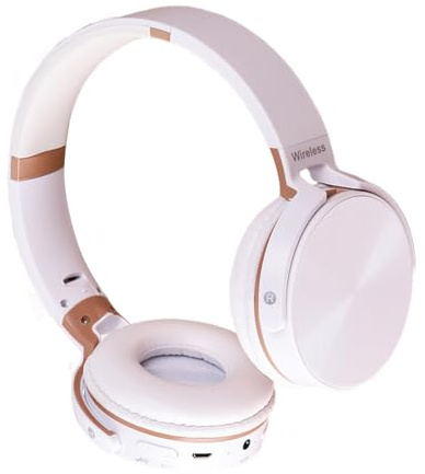 Generico Cuffie Senza Fili | Auricolari Pieghevoli Con Stereo E Bassi | Auricolari Senza Fili - Per Telefono Computer PC Giochi Sport Viaggio Allenamento Lavoro Studio