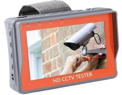 Tester per telecamere CCTV, Tester CCTV portatile IV8W 8MP AHD/CVI/TVI Mini Monitor Telecamere Ingresso VGA Cavo Video for telecamere di sicurezza(IV5)