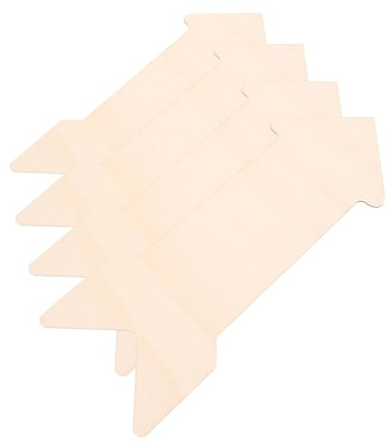 Cabilock 4 Piezas de Carteles de Madera sin Terminar Forma de Flecha, 40x15x0.2 Cm, Rodajas Decorativas para Manualidades Diy, Letreros Rústicos Ligeros y Versátiles para Bricolaje