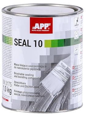 APP SEAL 10 - Colle mastic joints d'étanchéité Gris clair 1 kg | Mastic Colle étanche pour carrosserie voiture, divers matériaux, appliquer au pinceau