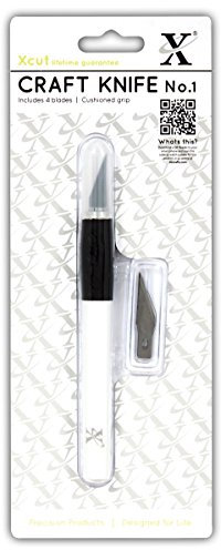 Xcut No. 1 Craft Knife (Kushgrip) - Perfect Tool Set for Cutting Matt & Craft Mat, Ideal Art Set for cutting A4 Paper, Lino Cutting Tools, Scrapbook Paper, Craft Paper, Art Paper & Craft Foam