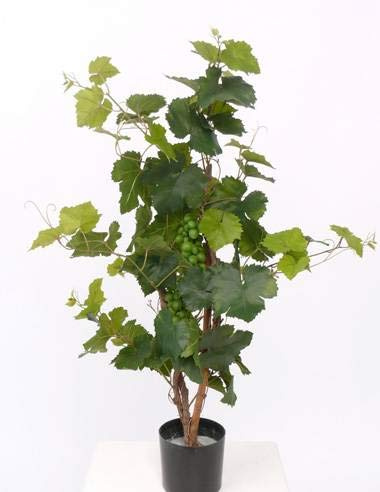 artplants.de Pied de Vigne Artificielle en Pot, 60cm | 80 Feuilles, extérieur - Vigne Plastique - Plante Artificielle