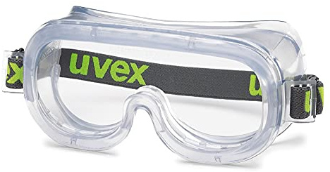 Uvex 9305 Anti-Fog Schutzbrille - Transparent/Blau-Grau