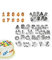 Alytimes Pack of 36 Alphabet Letter & Number Fondant Icing Cutter Set-Small Size- Cake Decorating Mold