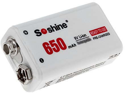 Batterie 6F22 9 V 650 mAh Li-Ion