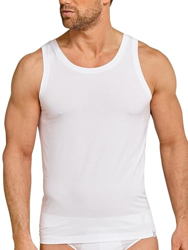 Schiesser Herren Long Life Cotton Shirt 0/0 Unterhemd,per Pack Weiß (Weiss 100),Large (Herstellergröße:006)