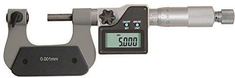 CNC QUALITÄT Universal Digital-Bügelmessschraube Messbereich 150-175 mm - inklusive 7 Paar auswechselbare Messeinsätze