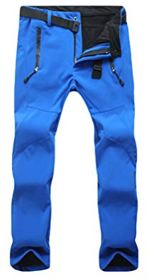 Onsoyours Pantalon Softshell Mujer Hombre Pantalones de Nieve Montaña Impermeables Invierno Calentar Pantalones Trekking Escalada Senderismo Esquiar Softshell