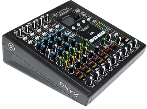 MACKIE Onyx8 Mixer Analogico a 8 Canali con USB Multi-Traccia