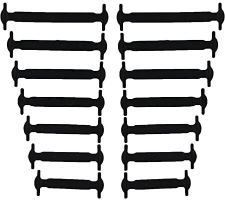 CCSOFTIME Gummi Schnürsenkel ohne Binden für Kinder und Erwachsene,Wasserdichte Silikon Flache Elastische Schnürsenkel für Sneaker Stiefel Brettschuhe und Freizeitschuhe