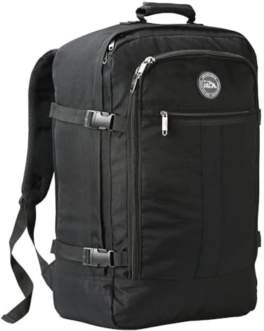 Cabin Max Metz 55x40x20 Reiserucksack Handgepäck Flugzeug Carry-On Rucksack (Handgepäck 55x40x20cm 44L Recyceltes Polyester) Leicht