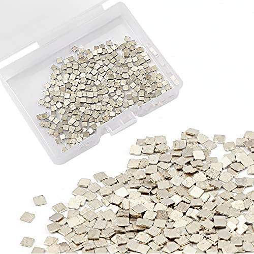 AIEX 4 Gramm Silberlot mit Flussmittel für Schmuck, 2x2mm Vorgeschnittene Silber Löten Mittlere Dichte Einfaches Silberlot für Schmuck Reparatur und Herstellung (Niedrige Temperatur, 718°C)