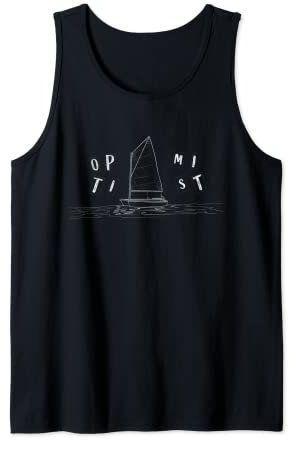 Optimist Segelboot Dinghy Opti Segeln Grafik Tank Top
