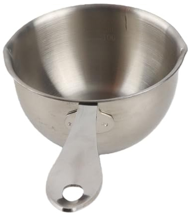 Mini-Butter-Hotpot, premium 300 ml milk pot with spout made of high-quality stainless steel for smooth chocolate melting and candy making durable, rust-resistant, and heat-conducti