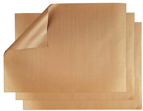 Film de cuisson permanent 40 x 29 cm - Réutilisable pour four et barbecue - Papier sulfurisé réutilisable - 260 degrés - Résistant à la chaleur - Papier de cuisson réutilisable
