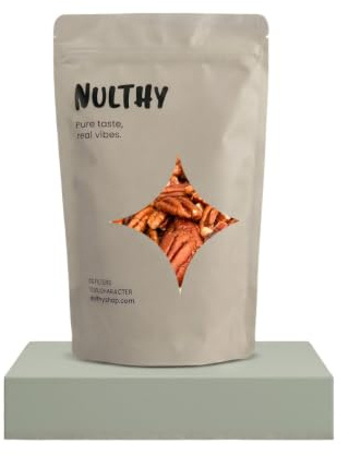 NULTHY Nueces Pecanas BIO, 500g | BIO, Vegano, Alto en Fibra