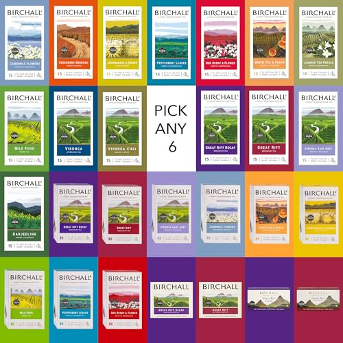 Birchall Tea Bags PICK ANY 6 Boxes From The UK's Most Awarded for Taste. Inc; Green, Peppermint, Herbal, Decaf, Earl Grey.