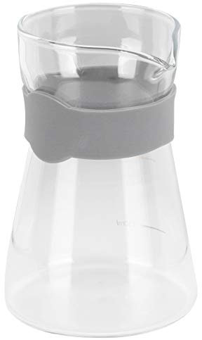 Glas-Teekanne für Herd, Glas-Herd-Perkolator, Kaffeekanne zum Übergießen, Wasserkocher mit Waage, Teek el aus Borosilikatglas für Camping, Reisen (Transparent)