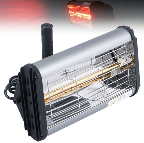 YhsPkh Lámpara para Hornear Pintura En Aerosol para Automóviles De 1 Kw - Temperatura: 40-100 °c, Lámpara para Hornear Pintura Infrarroja De Mano, área De Horneado: 65 * 50Cm