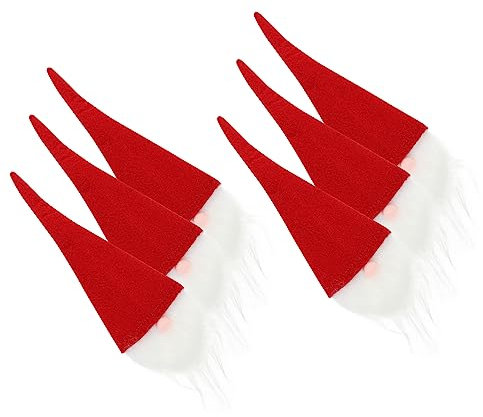 PRETYZOOM 6pièces Support pour Bouteille de Vin Housse de Noël Porte-Couverts pour Fête Décoration de Bouteille Accessoire de Noël