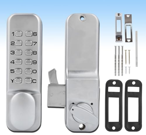 1/11 cifre Serratura a combinazione meccanica Porta scorrevole Accesso senza chiave Serratura codificata con tastiera a pulsante per cucina Ufficio Balcone Porta scorrevole