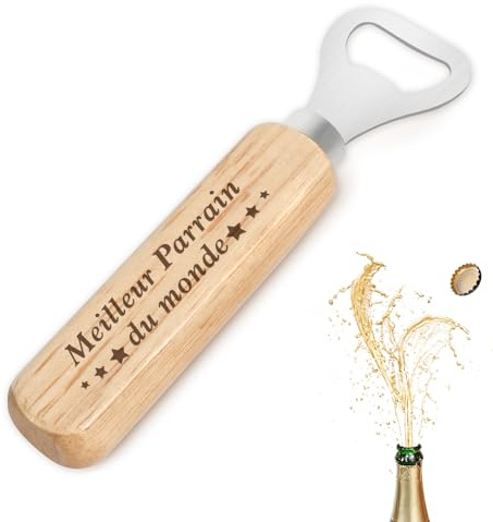 Cadeau Parrain Décapsuleur En Bois Cadeau Parrain Marraine Bapteme Annonce Parrains Grossesse Surprise Demande Parrain Cadeaux Parrains Accessoire Homme Annonce Grossesse Homme Anniversaire Noël